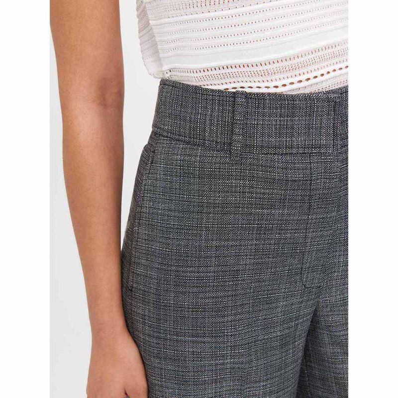 Veronika Maine Monochrome Tweed Wide Leg Pant image number 2